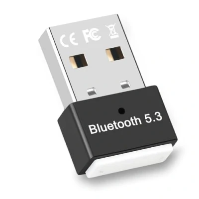 Imagen de Bluetooth USB 5.3 Adaptador PC (EDR &amp; BLE)，Bluetooth Dongle Transmisor y Receptor, Stick para Computadora Portátil Impresora Auricular Ratón