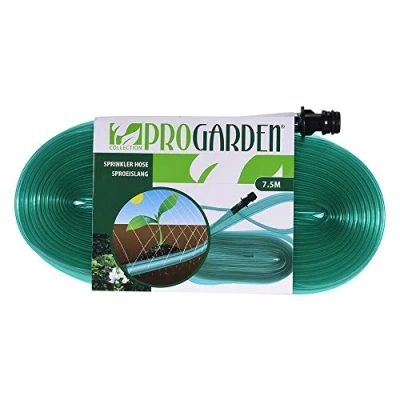 Imagen de Manguera de aspersor 7,5 m Flexible para jardinería al Aire Libre, Color Verde, Compatible con mangueras estándar