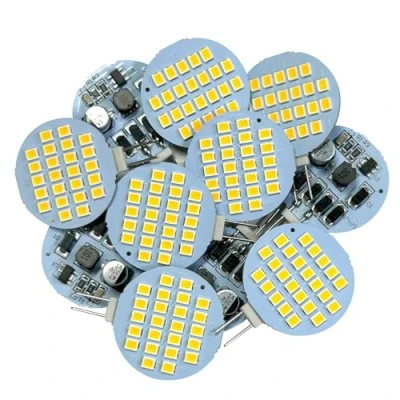 Imagen de GRV G4 24 2835 SMD Bombilla LED Super Brillante Blanco Cálido RV Camper Cabinet Dome Light AC/DC12V 24V Pack de 10