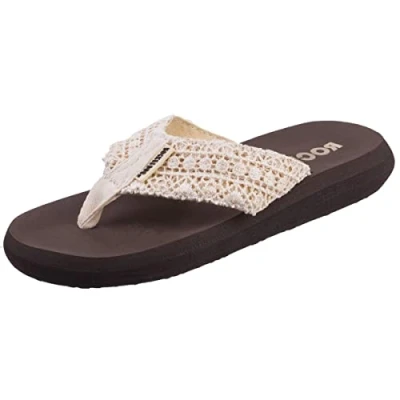 Imagen de Rocket Dog Spotlight Chanclas para Mujer, Beige (Lima Crochet), 37 EU