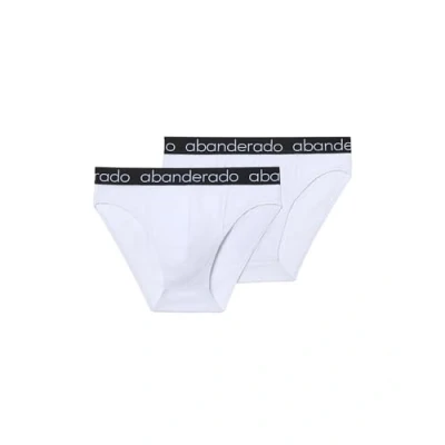 Imagen de Abanderado Pack Slips de algodón elástico Hombre x2, Blanco (Blanco Blanco), 56