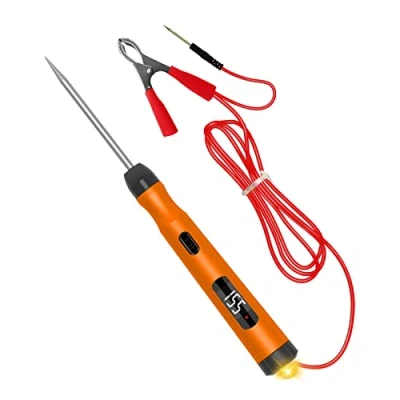 Imagen de Probador del Circuito Eléctrico de 6V 12V 24V DC con Pantalla Digital Voltaje LCD, Comprobadores Circuitos Eléctricos Coche y Camión