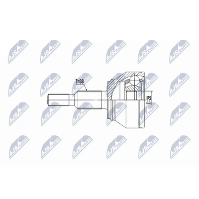 Imagen de NTY NPZ VW 042 Junta Homocinética lado de rueda VOLKSWAGEN: Transporter 5 Bus, 5, Multivan (7HM