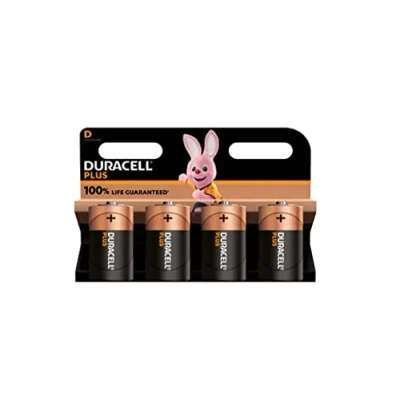 Imagen de 4 pilas Duracell D Plus (1 blíster de baterías) (LR20/MN1300 linterna/mono)