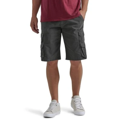 Imagen de Wrangler Authentics Men&#039;s Premium Relaxed Fit Twill Cargo Short, Anthracite Twill, 38