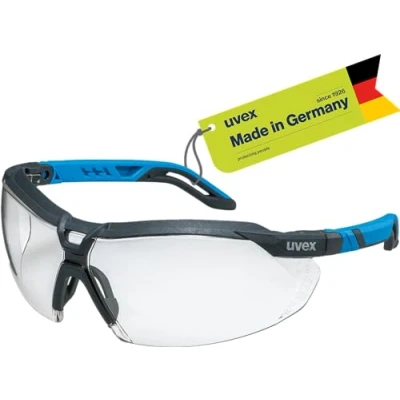 Imagen de Uvex i 5 Gafas de seguridad para trabajo y laboratorio, color transparente azul antracita