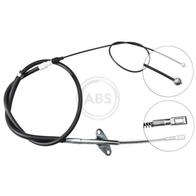 Imagen de A.B.S. K11317 Cable de Freno Mano 1862 Tambor para dirección izquierda/derecha MERCEDES BENZ: T1 Camión plataforma/Chasis