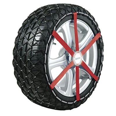 Imagen de Michelin 92302 Cadenas de nieve tela para coche (compatible con ABS y ESP, certificado TÜV/GS ÖNORM), Easy Grip J11, 2 piezas
