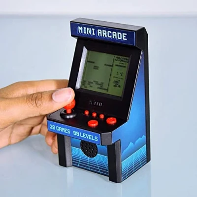 Imagen de Mini Consola Arcade 26 Juegos Retro Potátil Retroiluminada Abs
