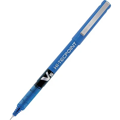 Imagen de Pilot Hi Tecpoint V5 Bolígrafo Roller Tinta Liquida Azul Punto Fino (Caja 12 unidades)