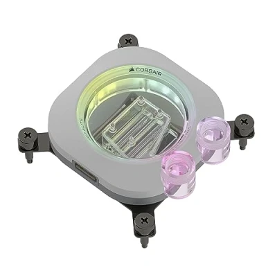 Imagen de CORSAIR Hydro X Series iCUE LINK XH405i Kit de Refrigeración Personalizada Bloque Líquida para CPU XC7 ELITE Bomba XD5 D5 Res 3 Ventiladores QX120 RGB Blanco