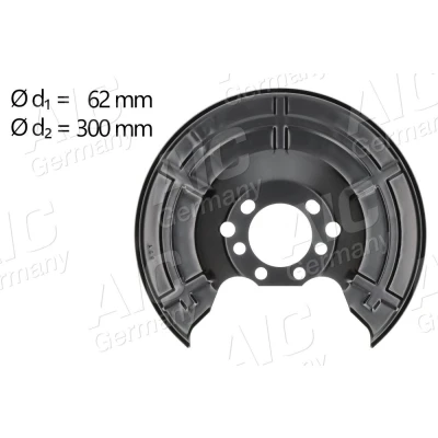 Imagen de AIC 55198 Chapa Protectora de Disco Freno Eje trasero izquierda, trasero, derecha OPEL: Zafira A, Astra G CC, Berlina