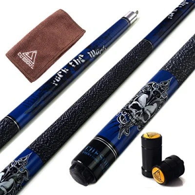 Imagen de CUESOUL Rockin Serie 57 &quot;21 oz Conjunto del palillo de Arce con la se?al Piscina Protector/Protector Eje y Toalla Cue (G405)
