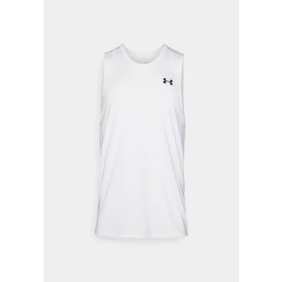 Imagen de Under Armour UA Tech Tank camiseta sin mangas para hombre, de hombre correr, color blanco/negro