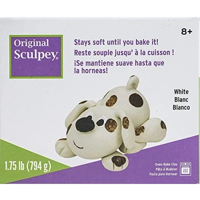 Imagen de Sculpey Original, Arcilla polimérica, Blanco, 1.75 LB (794 g)