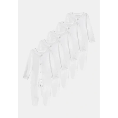 Imagen de Marks &amp; Spencer BABY 5 PACK Unisex Pijama de bebé para niños, Talla: 3 6m, White