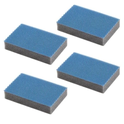 Imagen de MAYA Estropajo Profesional EVO XL para Todas Las Superficies. Limpia sin Rayar. No Deja Restos de Fibras. Lavables a Máquina. Dimensiones 9x13,5x2,6 cm. Pack 4 Estropajos (Azul)