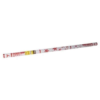 Imagen de Pro Nappe Ref R480681I Mantel de Papel damasco desechable en rollo 6 M largo X 1,20 ancho Decoración navideña roja con estampado universal chic y clásico Caja 12 rollos