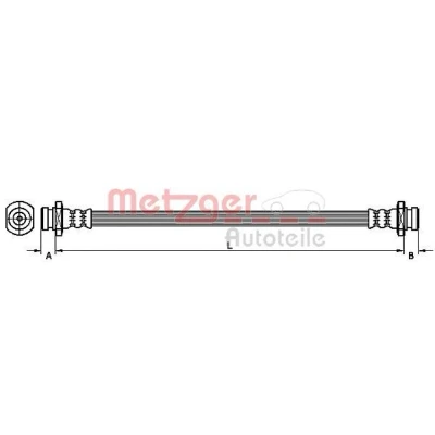 Imagen de METZGER 4110470 Latiguillos de Freno 307mm SUZUKI: SWIFT 3