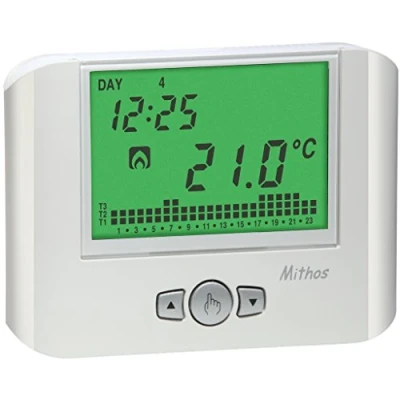 Imagen de VEMER VE766800 Termostato Calefacción de Pared con Programación Semanal, Alimentación 230V, 230 V, Blanco