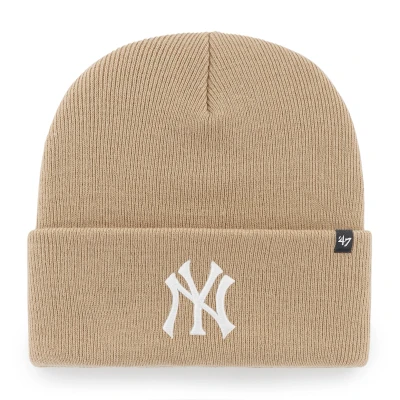 Imagen de &#039;47 NEW YORK Yankees Haymaker CUFF Unisex Gorro, Talla: One Size, Khaki
