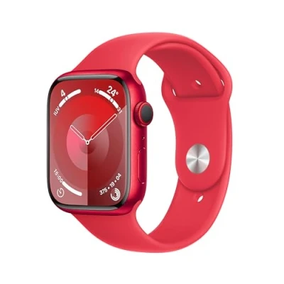Imagen de Apple Watch Series 9 (GPS + Cellular) Caja de Aluminio (Product) Red 45 mm Correa Deportiva Talla S/M