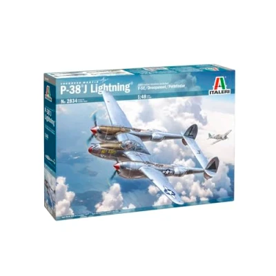 Imagen de Italeri 2834 1:48 P 38J E.T.O. modelismo, Kit, modelismo de pie, Manualidades, Hobby, Pegado, Kit plástico, Fiel al Detalle