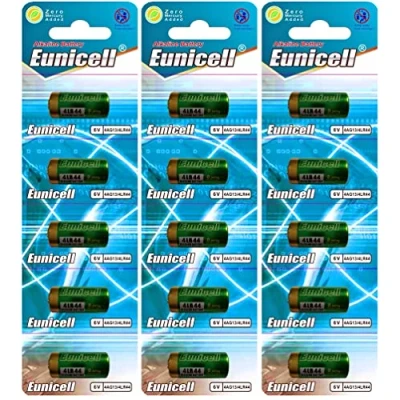 Imagen de 15 Pilas alcalinas 4LR44 6 V (3 blíster de 5 Pilas), sin Mercurio, PX28, 4G13, 476A, L1325 Einweg, Producto Eunicell FBA