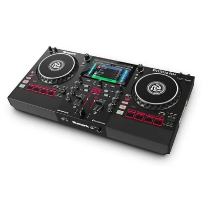 Imagen de Numark Mixstream Pro+ Controladora DJ Autónomo, Amazon Music Streaming, Mesa Dj, Pantalla Táctil, Wifi, Altavoces, Funciona con Serato &amp; Virtual
