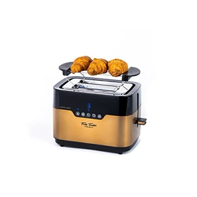 Imagen de ECODE® Tostadora FORTE TOASTER TOUCH. Control Táctil, Doble Ranura, Ranuras Extra Anchas, 7 Niveles Tueste, Bandeja Recoge Migas, Descongela, Dora, Tuesta, Calienta, Recalienta