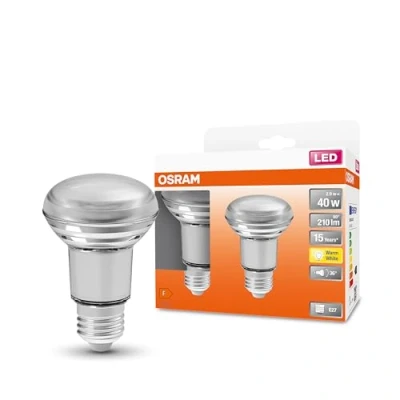Imagen de Osram LEDsr6340 3,3W/827 230V GL E27 Fs2 Lampada, 2.6 W, Bianco, 2 Lamp,