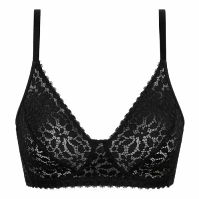 Imagen de Dim Sujetador de Encaje Sin Aros Mujer Línea Daily Dentelle x1, Negro, 105C