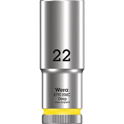 Imagen de WERA 05004562001 8790 HMC Deep 22,0 Llave de vaso larga con arrastre 1/2&quot;