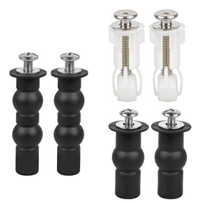 Imagen de 3 Pares Fijación para Tapa de Inodoro, Tornillo Expansion WC, la del Asiento Bisagras WC Asiento, Piezas Inodoro.