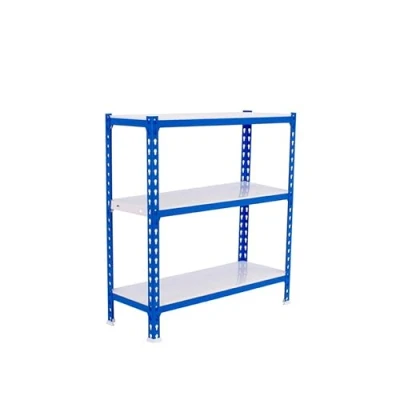 Imagen de Simon Rack Estanteria Metalica, 3 Baldas Ajustables, 180 kg de Punto Flexión, 1000x1000x500 mm, Estantería Almacenaje, Sin Tornillos, Azul/Blanco Simonclick