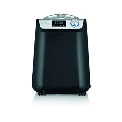 Imagen de Severin EZ 7407 Heladera y yogurtera compacta con compresor, 1.2 l, 135 W, temporizador digital, función automática keep cool, color negro mate