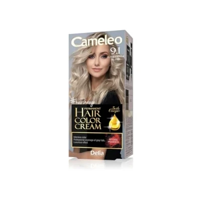 Imagen de Cameleo Crema Colorante Permanente para el Cabello Rubio Ceniza Definitivo Color Intenso y Protección 5 Aceites + Ácidos Omega Plus Tinte Profesional Lujoso Kit Completo