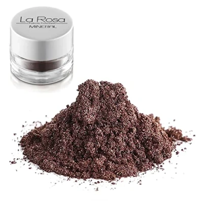Imagen de La Rosa maquillaje mineral nº 34 onyx sombra de color marrón chocolate 3 gr