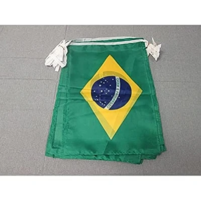 Imagen de GUIRNALDA 12 metros 20 BANDERAS de BRASIL 45x30cm BANDERA BRASILEÑA 30 x 45 cm BANDERINES AZ FLAG