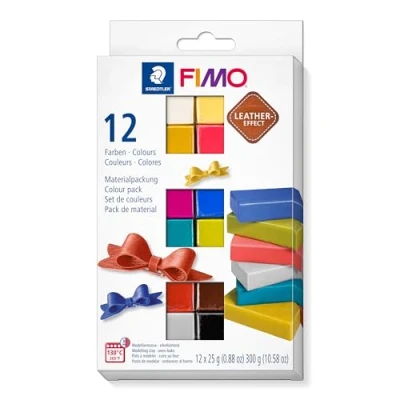 Imagen de Staedtler Pasta de modelar endurecimiento al horno, Multicolor, 12 Halbblöcke (8013 C12 2) , color/modelo surtido