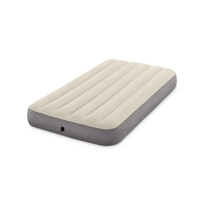 Imagen de Intex 6410 Dura Beam Standard Single High Colchón hinchable, Tecnología Fiber Tech, Multicolor, 99 x 191 25 cm