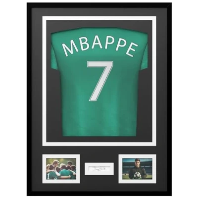 Imagen de Avalo marco de objetos aluminio Camiseta fútbol 3D Box Frame 60 x 80 cm Negro profundo Maillot enmarcado en fotos