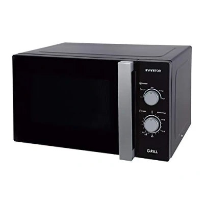 Imagen de MICRONDAS INFINITON MW B25LS CON GRILL (25L, NEGRO, Potencia 900W, 1000W, Capacidad 25L, Plato 31,5 cm, Descongelador)