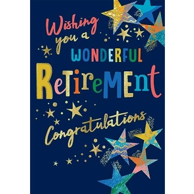 Imagen de Avant Garde Studios Tarjeta de felicitación jubilación Wishing you a Wonderful 9 x 6 pulgadas