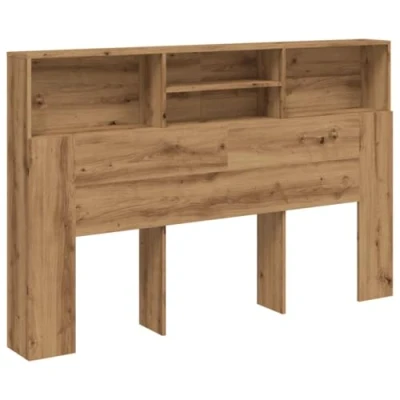 Imagen de vidaXL Cabecero Armario Madera ingeniería Roble Artisan 180x19x103,5cm