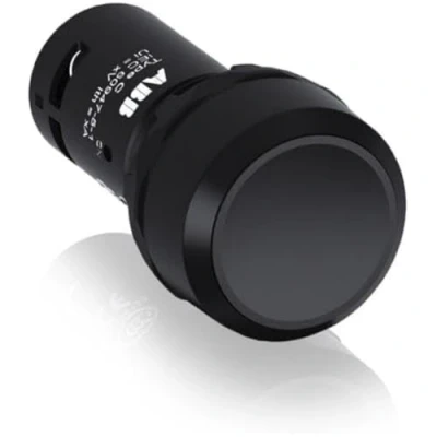Imagen de Abb entrelec cp1 10b 10 Pulsador compartimento rasante negro opaco