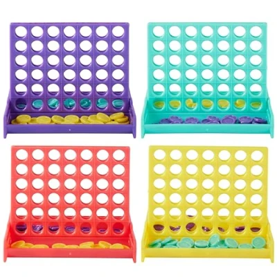 Imagen de THE TWIDDLERS 24 Juego Cuatro en Raya, 8cm Juguetes Mini Conecta 4 para Niños, Bolsas de Fiesta Ideas