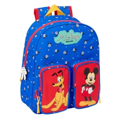 Imagen de Safta MICKEY MOUSE GOOD DAY Mochila Infantil, Ideal para Niños de Diferentes Edades, Cómoda y Versátil, Calidad Resistencia, 28x10x34 cm