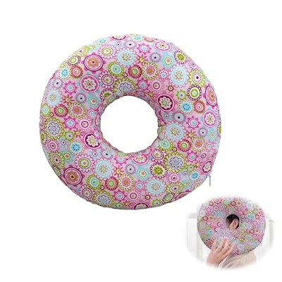 Imagen de Sporgo Piercing Almohada con Orificio: Donut para Dormir Lado Oreja Relief Pillow el Dolor Oído Lateral Cojín contra