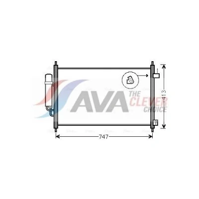 Imagen de PRASCO HD5233D Condensador con secador 15,5 10,2 Aluminio 746 R 134 a HONDA: FR V